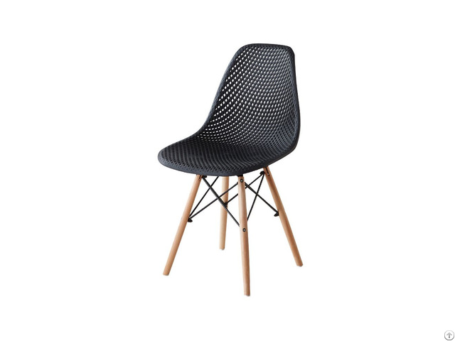 Plastic Dining Chair Mesh Backrest Dc P01a