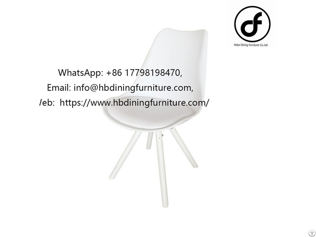 Soft Seat Shell Cover Plastic Dining Chairs