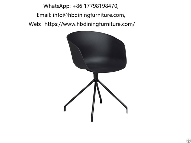 Rotatable Plastic Meeting Chair Dc P07b