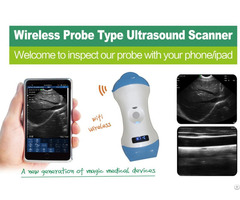 Micro Convex Linear Dual Head Wireless Probe Type Color Doppler Ultrasound Scanner