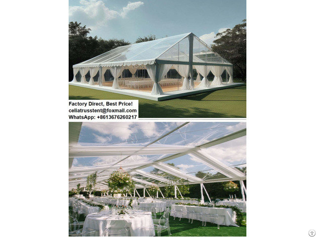 Croatia Wedding Event Tent Hall With Clear Pvc Sidewalls