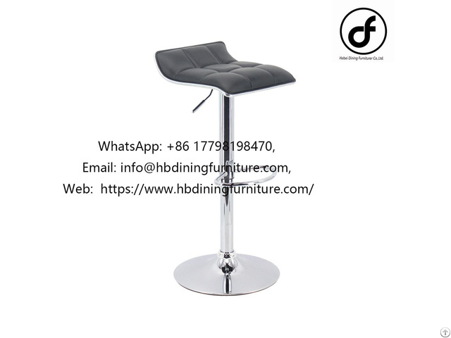 Flat Seat Leather Swivel Bar Chair Db U66s