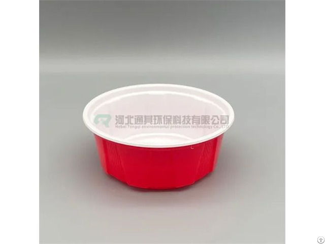 Disposable Round Pp Plastic Food Delivery Container