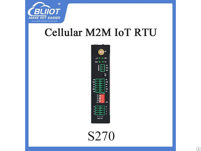 Bliiot S270 Cellular Iot Rtu 2di 2do 2ai 1th For Barrier Lighting Solutions