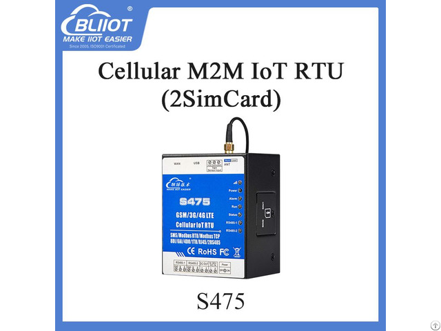 Gsm 3g 4g Iot M2m Rtu S475 8di 6ai Pt100 4relay For Smart Cities