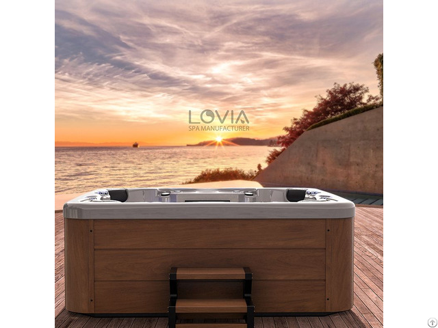 Hotel Whirlpool Acrylic Outdoor Massage Bathtub