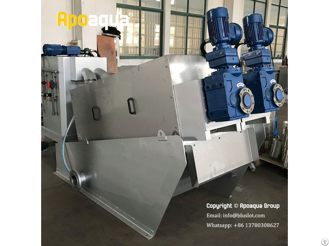 Apoaqua Dewatering Screw Press Machine For Plastic Factory Wastewater