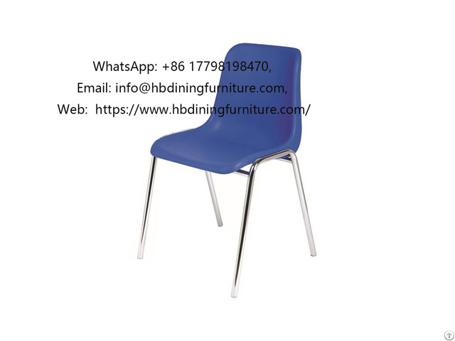 Plastic Chair With Metal Bracket Dc P93