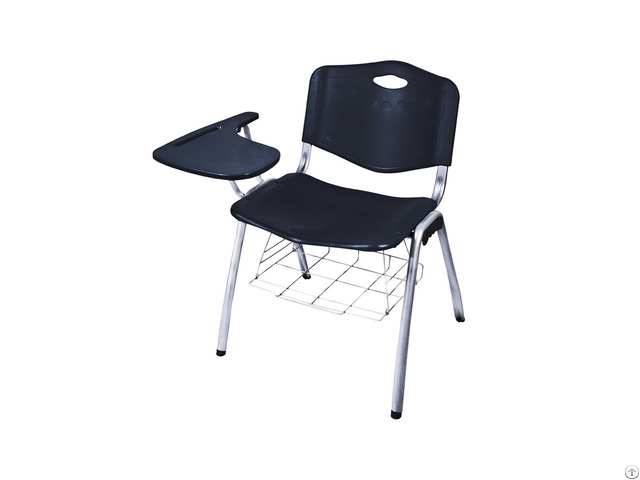 Plastic Folding Chair With Writing Board And Storage Net Dc P89b