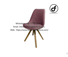 Padded Chair With Solid Wood Legs