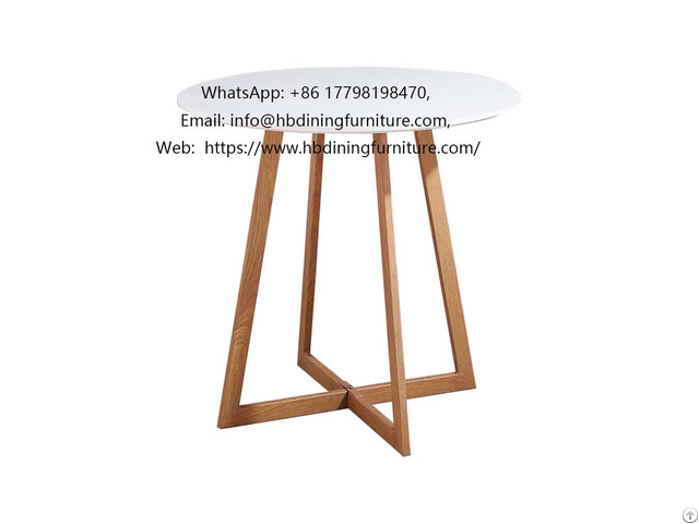 Mdf Side Table With Wooden Legs