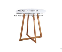 Mdf Side Table With Wooden Legs