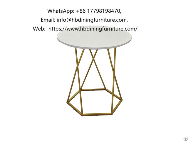 Mdf Dining Table With Metal Leg Base Dt M14