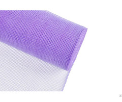 6 Inch 10y Light Purple Festival Gift Packing Plastic Solid Mesh For A08r6
