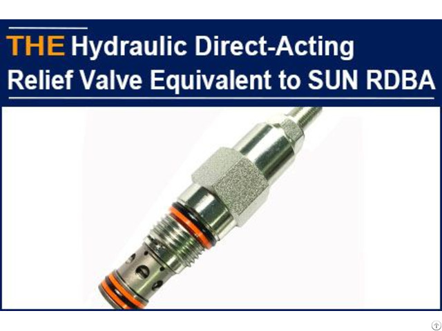 Hydraulic Direct Acting Relief Valve Equivalent To Sun Rdba