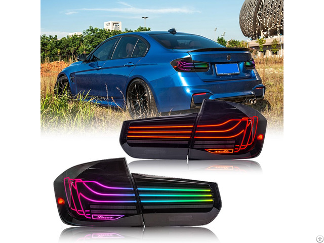 Rgb Color Tail Light For 2013 2018 Bmw 3 Series M3 F30 F35 F80