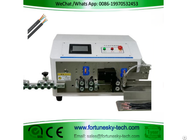 Multi 3 Core Flat Cable Wire Stripping Machine