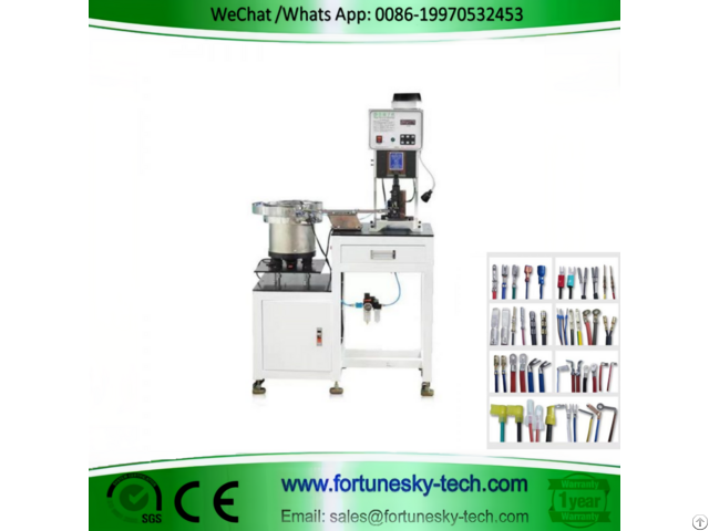 Vibratory Feed Terminal Crimping Machine