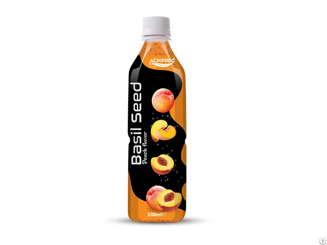 Basil Seed Drink With Peach Flavour