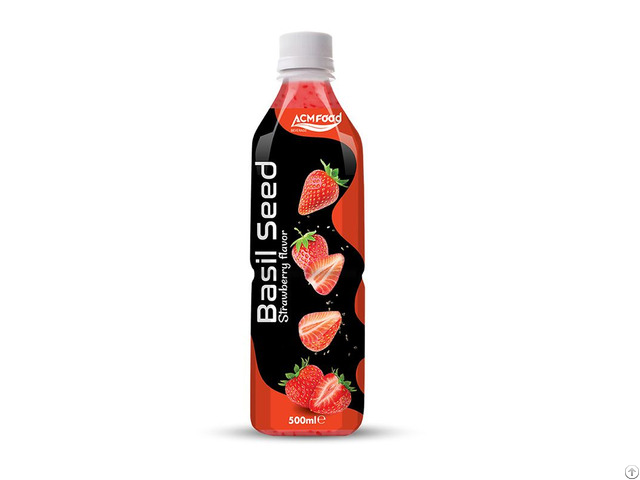 Acm Basil Seed Drink With Strawberry Flavour