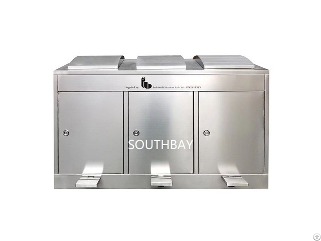 Recycling Stainless Steel Sortable Pedal Waste Litter Can