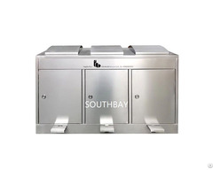 Recycling Stainless Steel Sortable Pedal Waste Litter Can