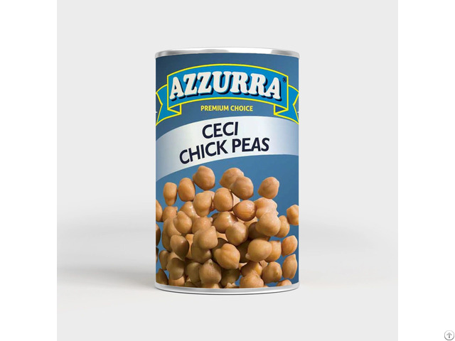 Chick Peas Azzurra Brand Canned In Italy