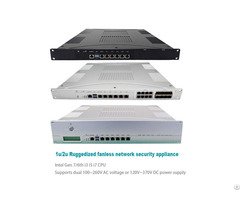 Fanless Ruggedized Network Appliance Supports Dual 100 260v Ac Voltage Or 120v 370v Dc In