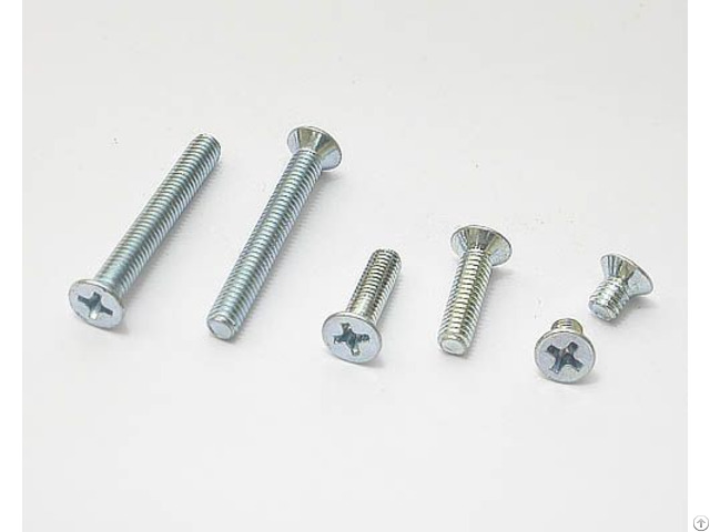 Countersunk Flat Cross Round Head Machine Screw