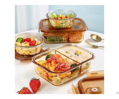 Oem Microwaveable Glass Bento Box