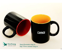 Color Glazed Promotional Ceramic Mugs With Custom Logo