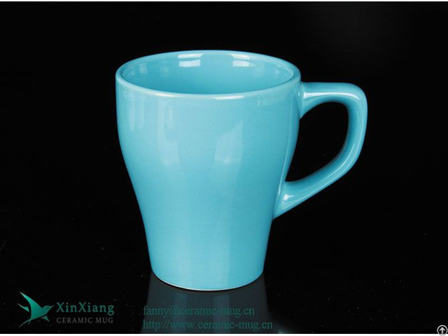 V Shape Glazed 11oz Stoneware Ceramic Coffee Mug