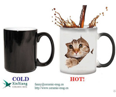 Custom Cat Color Changing Sublimation Mugs