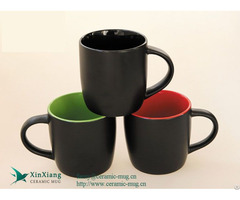 Insite Black Matt Color Glazed Ceramic Mugs