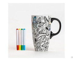 Wholesale Large 16oz Kids Ceramic Coffee Mugs That Can Be Painted