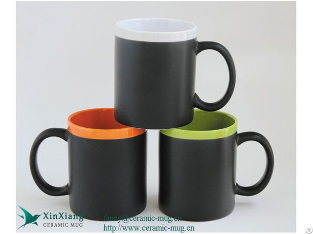 Writing Black Straight Ceramic Coffee Mugs Suppliers