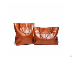 Medium Size Tan Tote Leather Bag