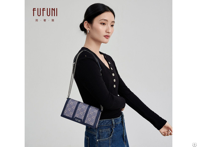 Fufuni 2024 Designer Famous Luxury Fashion Blue Magnetic Buckle Crossbody Bag