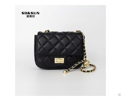 High Quality Genuine Leather Crossbody Shoulder Chain Square Bags For Women