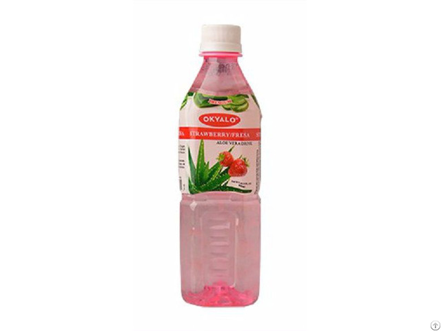 Okyalo 500ml Raw Aloe Vera Drink With Strawberry Flavor Okeyfood