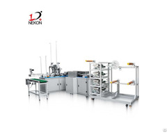 Servo Motor Type Outer Ear Loop Disposable Flat Face Mask Making Machine