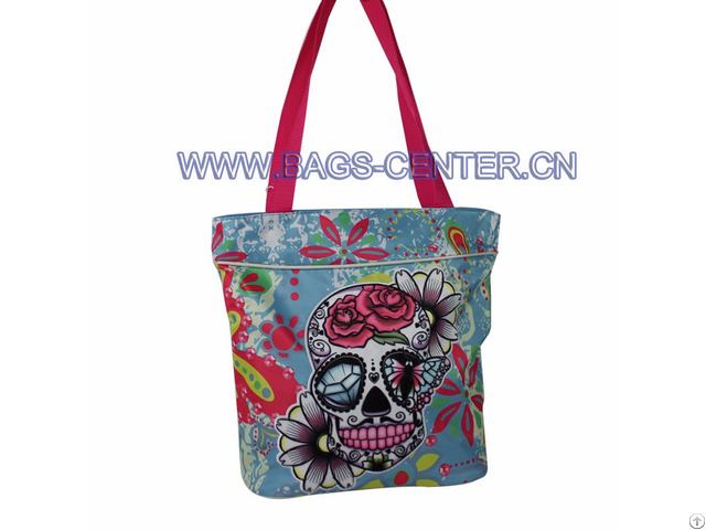 Skull Twill Fabric Handbags