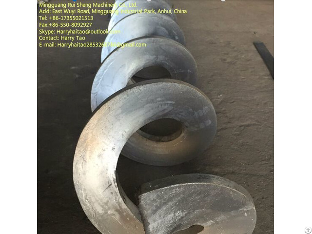 Screw Type Helical Blade For Mining Machinery