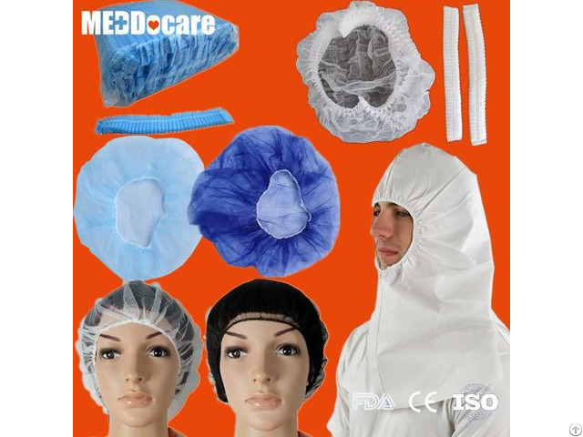 Pp Hospital Surgeon Non Woven Mob Mop Clip Surgical Medical Round Disposable Doctor Bouffant Cap