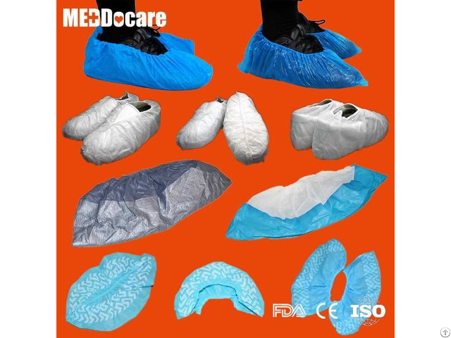 Dailyuse Pp Sms Anti Skid Waterproof Pe Cpe Disposable Blue Plastic Shoe Covers