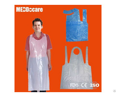 Homeuse Clean Beauty Salon Dailyuse Waterproof Poncho Disposable Plastic Pe Aprons For Adults
