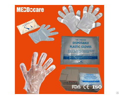 Transparent Clear Smooth Embossed Plastic Disposable Cpe Pe Hdpe Ldpe Gloves