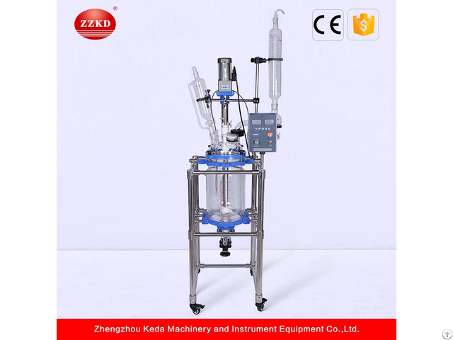 S 10l Jacketed Glass Reactor