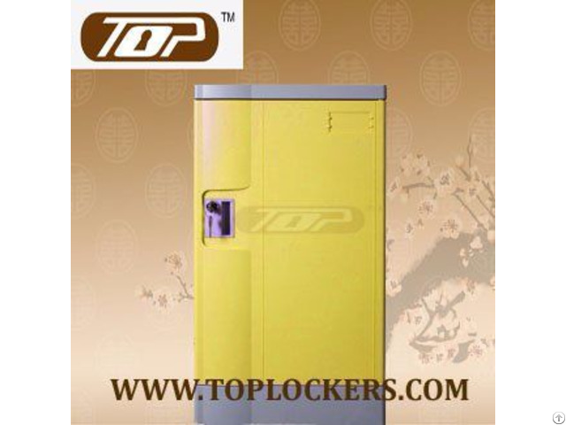 Double Tier School Lockers Abs Plastic Yellow