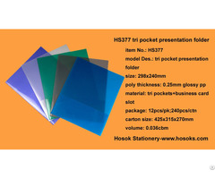 Hs377 Tri Pocket Presentation Folder